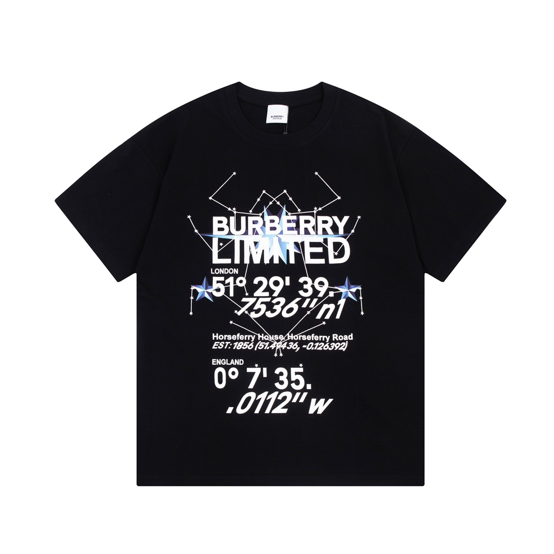 BURBERRY 巴寶莉 星空字母印花 Logo標識精緻升級