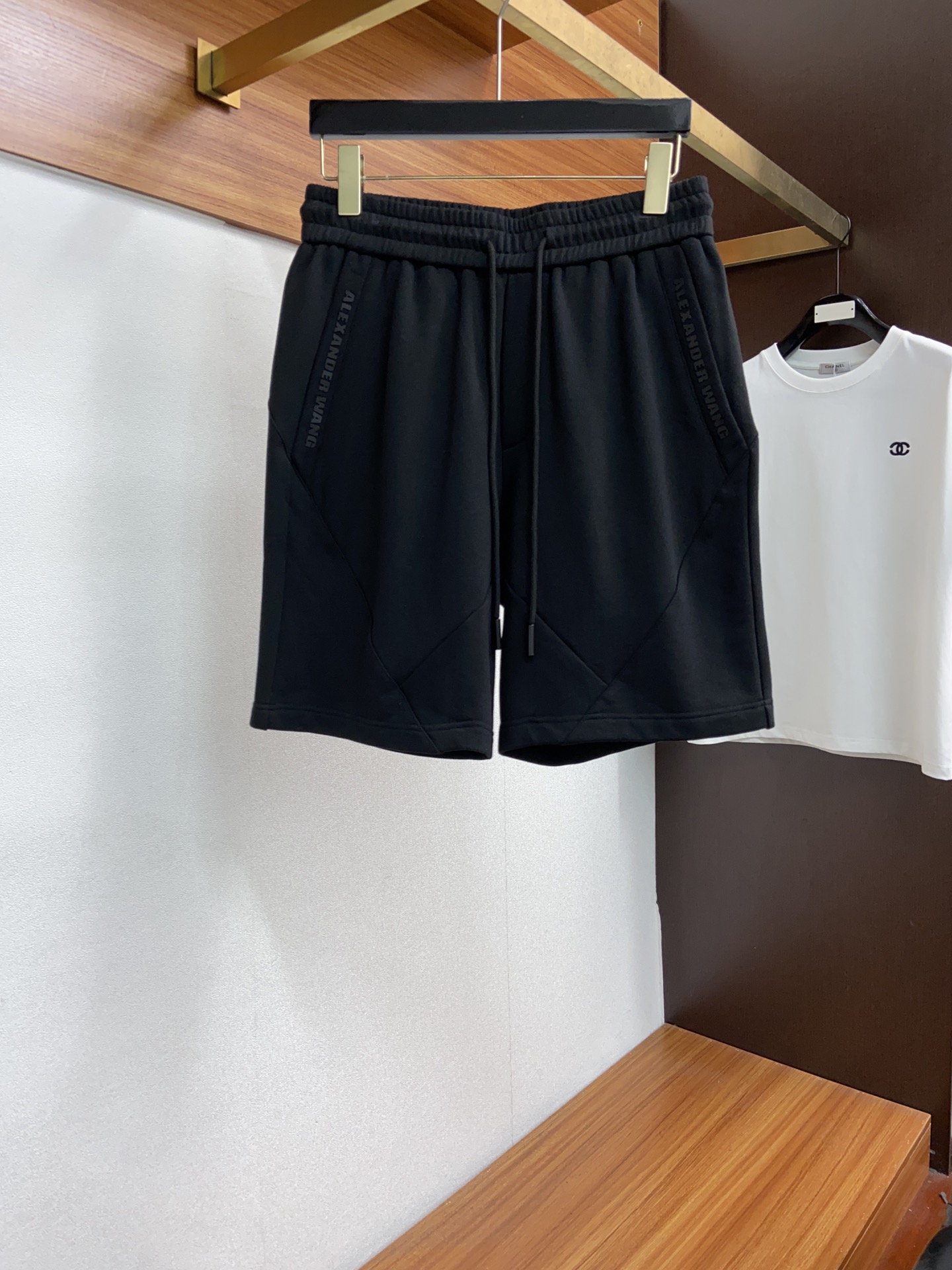 大王 23SS春夏新款毛圈棉布logo抽繩短褲