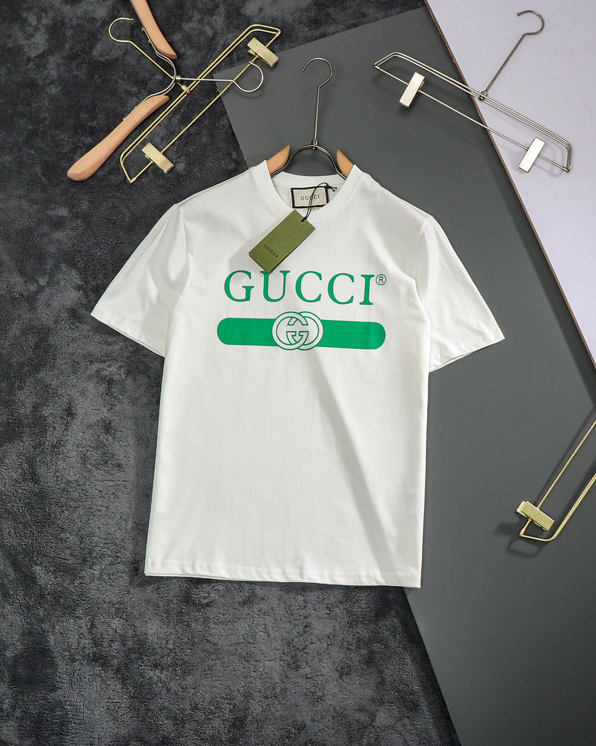 GUCC!管道性貨品.2022SS  男士圓領印花短袖T恤
