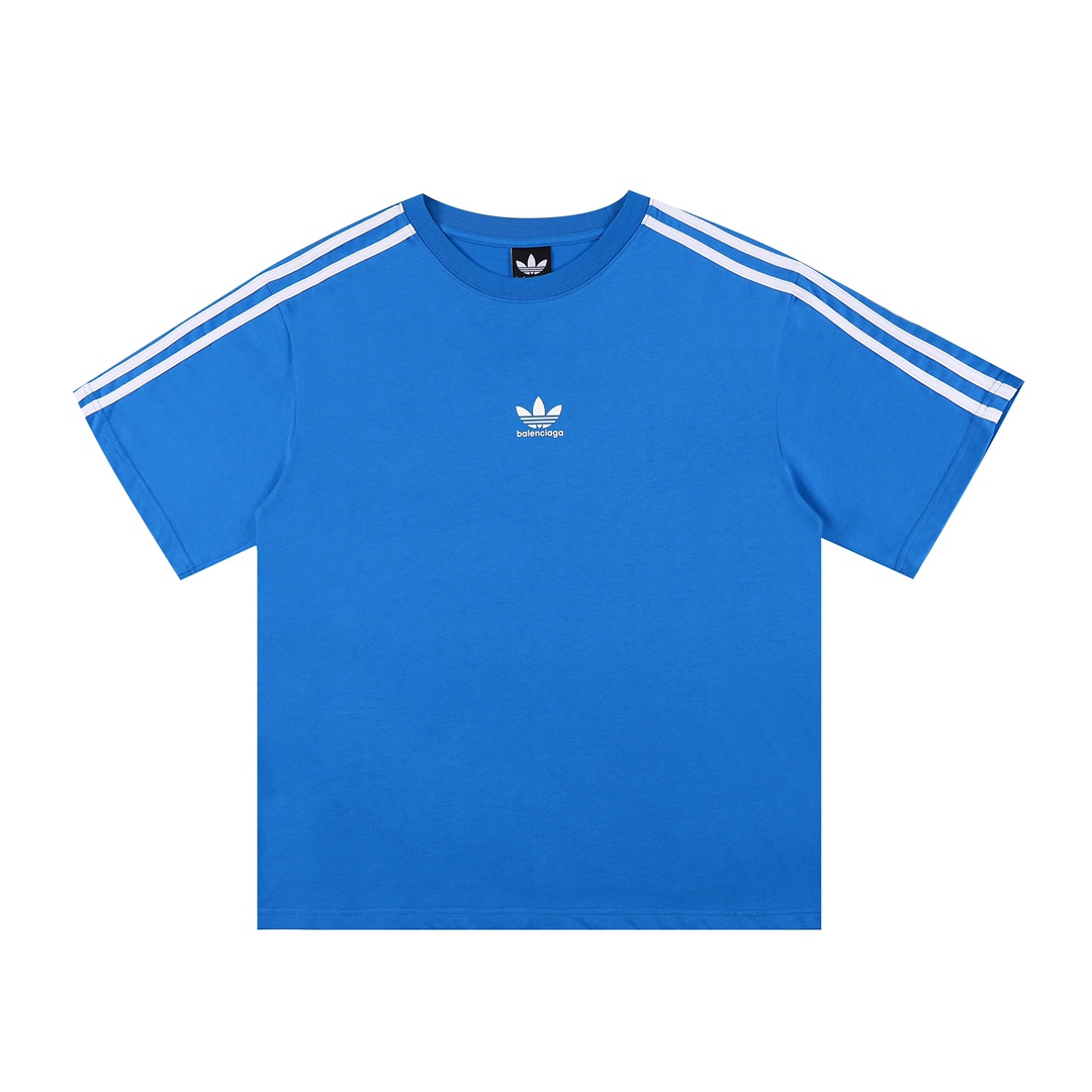 【BALENCIAGA  adidas】 23SS巴黎世家阿迪三葉草聯名短袖T恤
