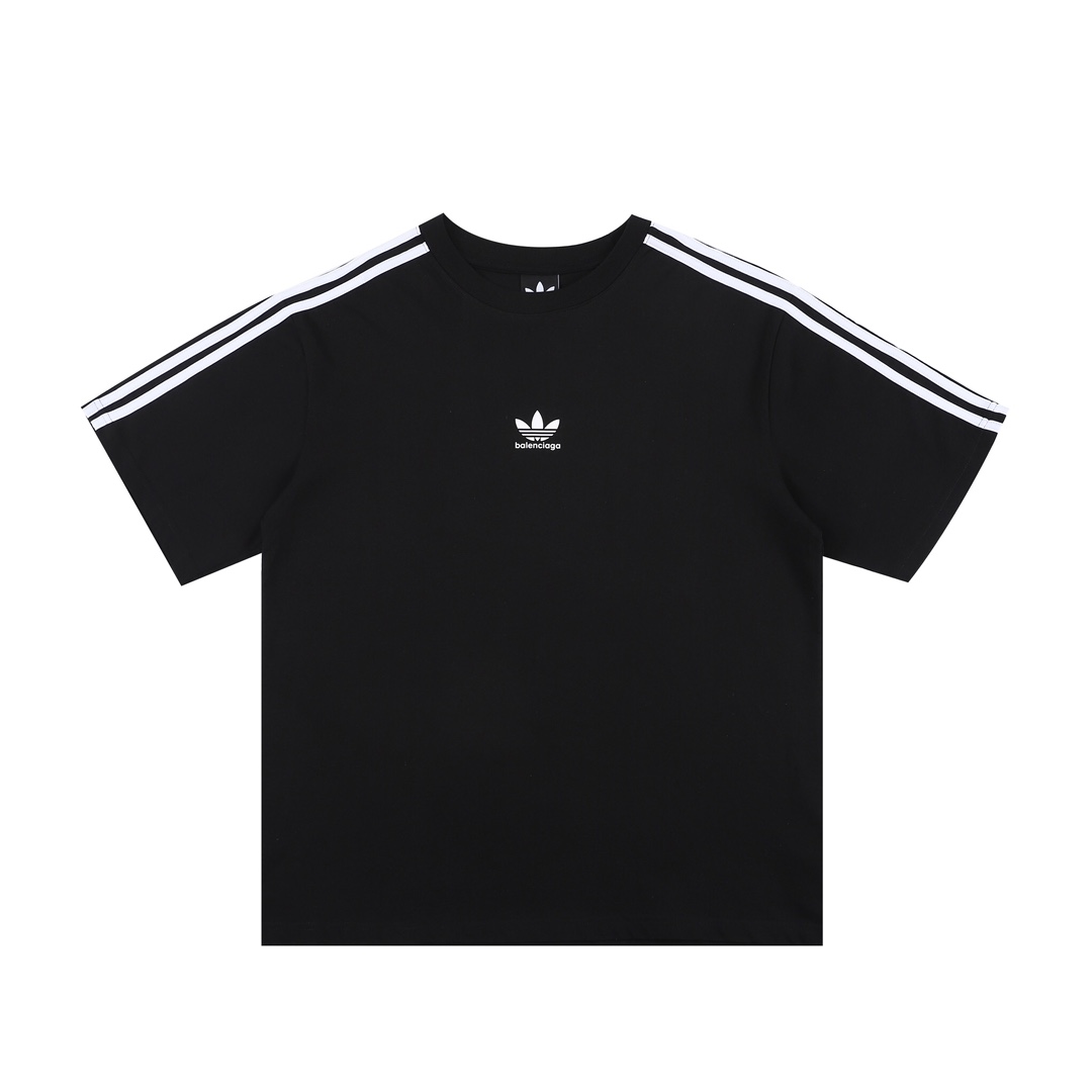 【BALENCIAGA  adidas】 23SS巴黎世家阿迪三葉草聯名短袖T恤