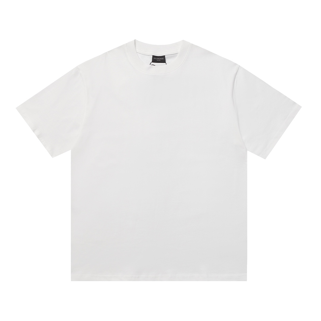 【BALENCIAGA】巴黎世家23SS背後鎖扣水鑽短袖T恤
