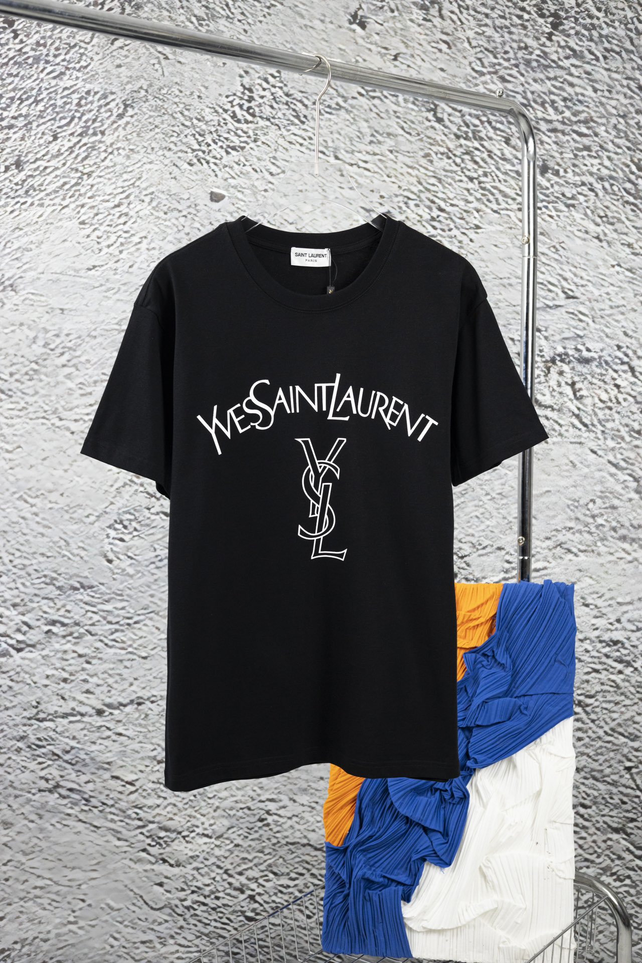 SAINT LAURENT  SLP 聖羅蘭 情侶款印花短袖