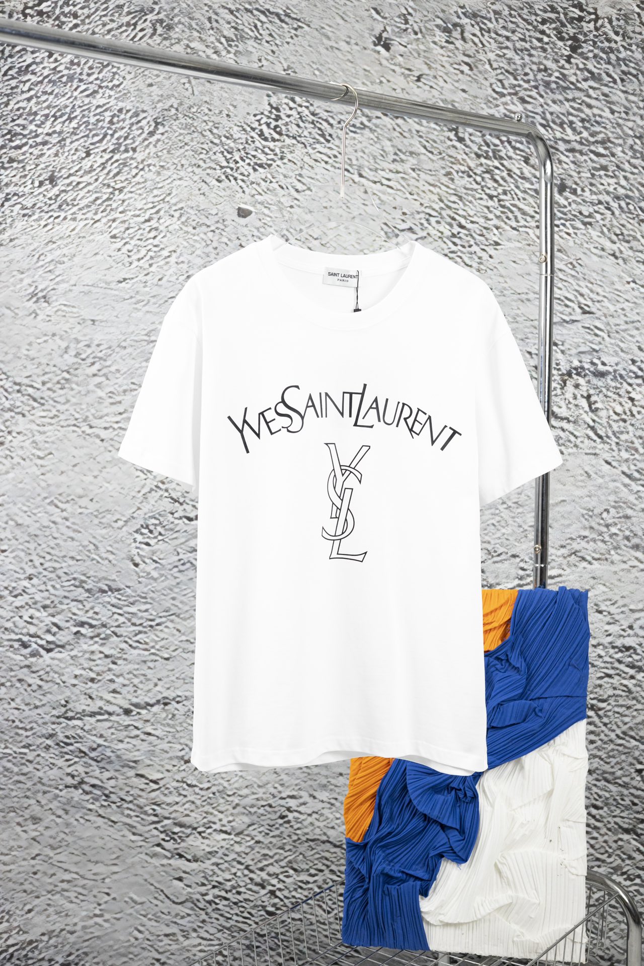 SAINT LAURENT  SLP 聖羅蘭 情侶款印花短袖