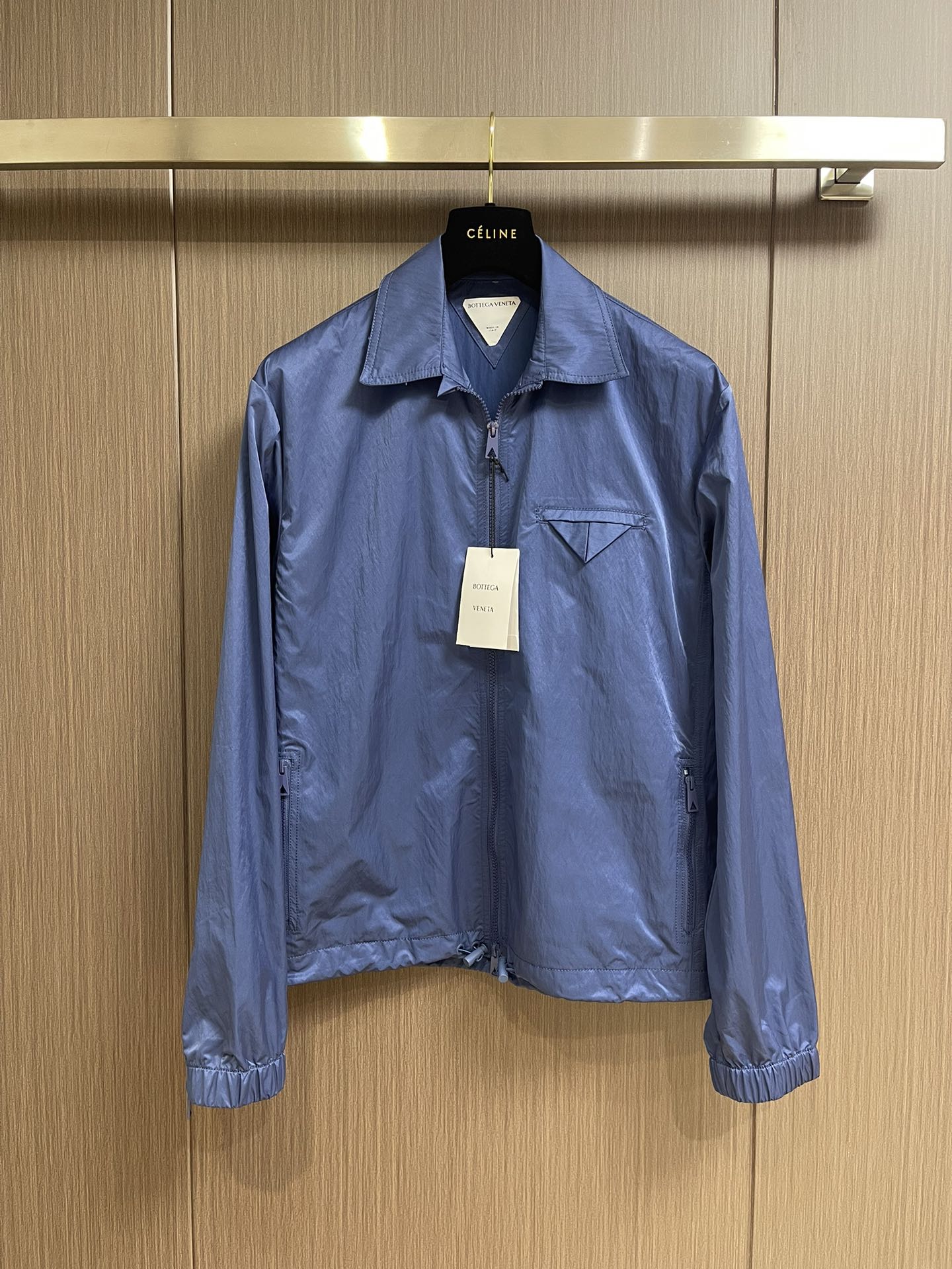 bottega veneta 三角口袋飾拉鏈防風夾克