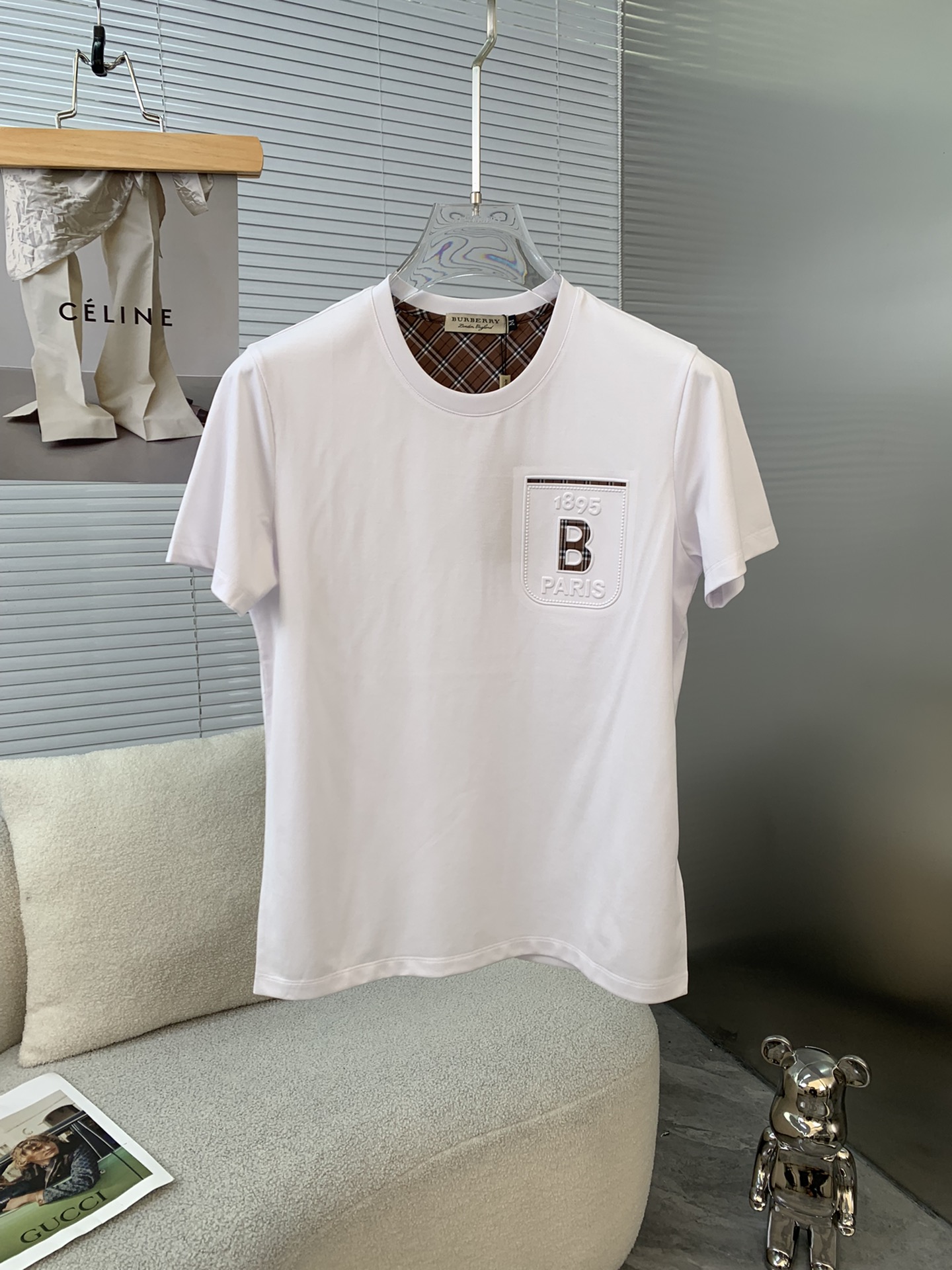 Burberry巴寶莉  2023ss春夏新款萊賽爾柔絲短袖T恤