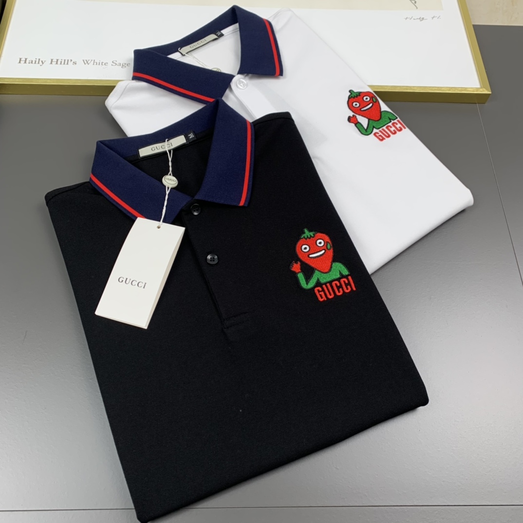 Gucci古奇  2023春夏新款 男士翻領POLO系列