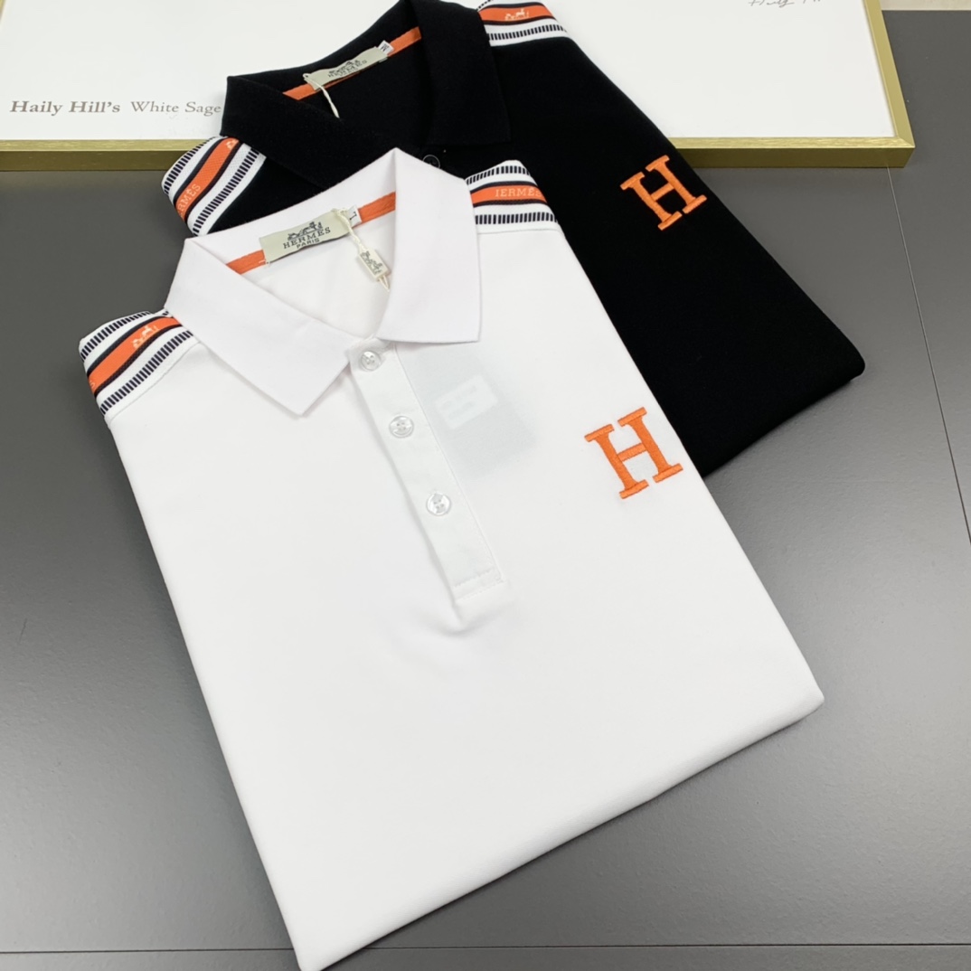Hermes愛馬仕  2023春夏新款 男士翻領POLO系列