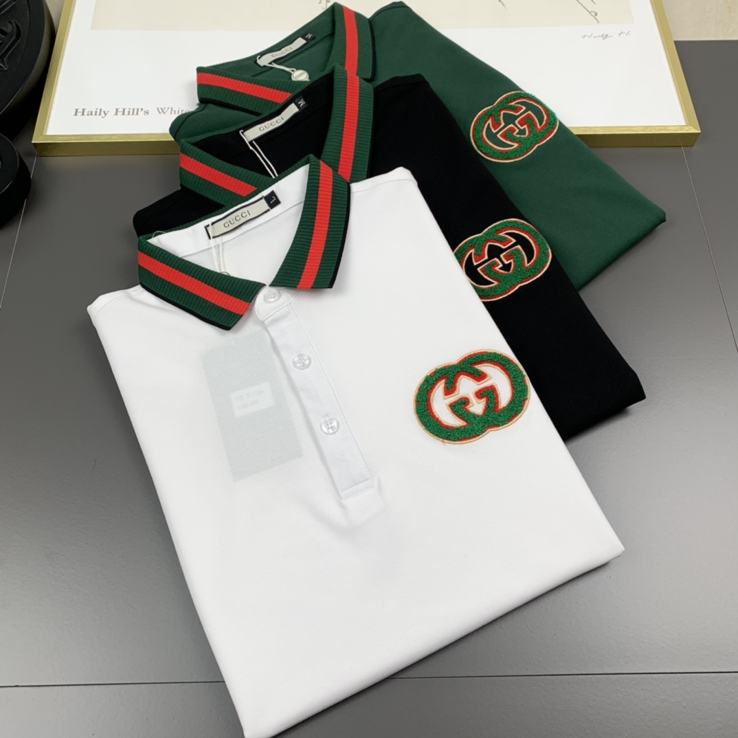 Gucci古奇  2023春夏新款 男士翻領POLO系列