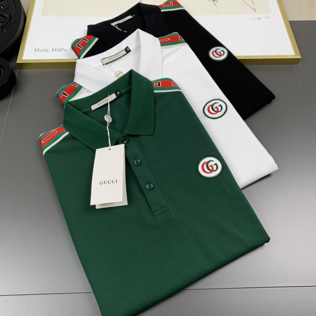 Gucci古奇  2023春夏新款 男士翻領POLO系列