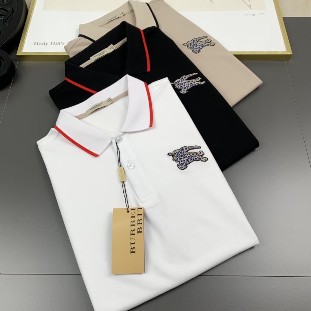 Burberry巴寶莉  2023春夏新款 男士翻領POLO系列