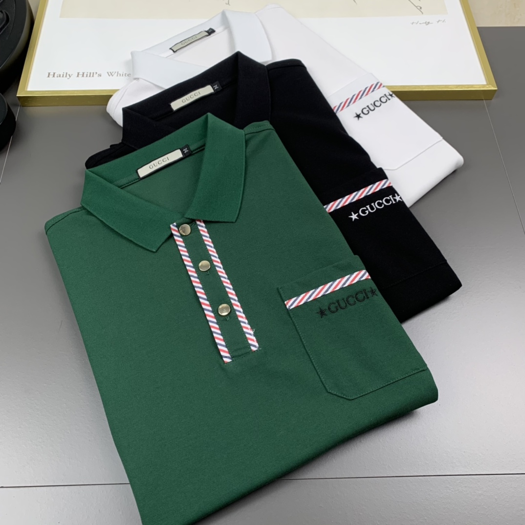 Gucci古奇  2023春夏新款 男士翻領POLO系列