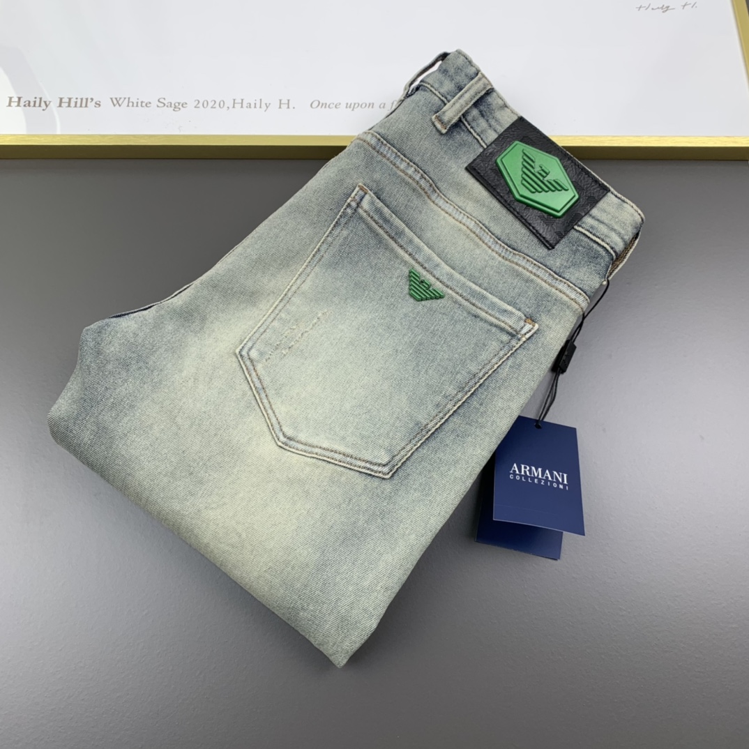Armani阿瑪尼  2022秋冬新品男士牛仔褲