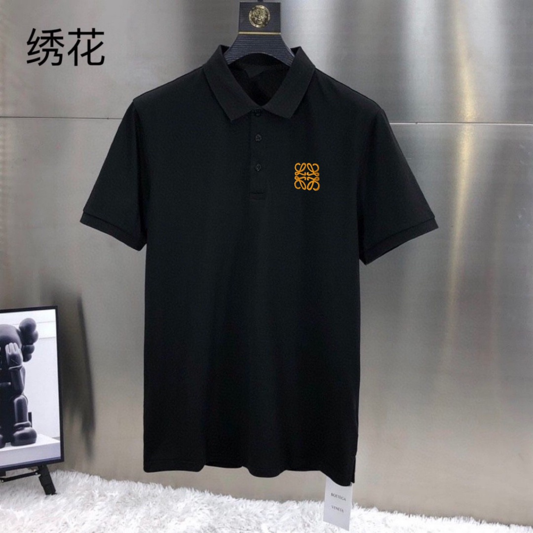 LOEWE羅意威 【小刺繡】2023夏季男士新款翻領短袖POLO衫