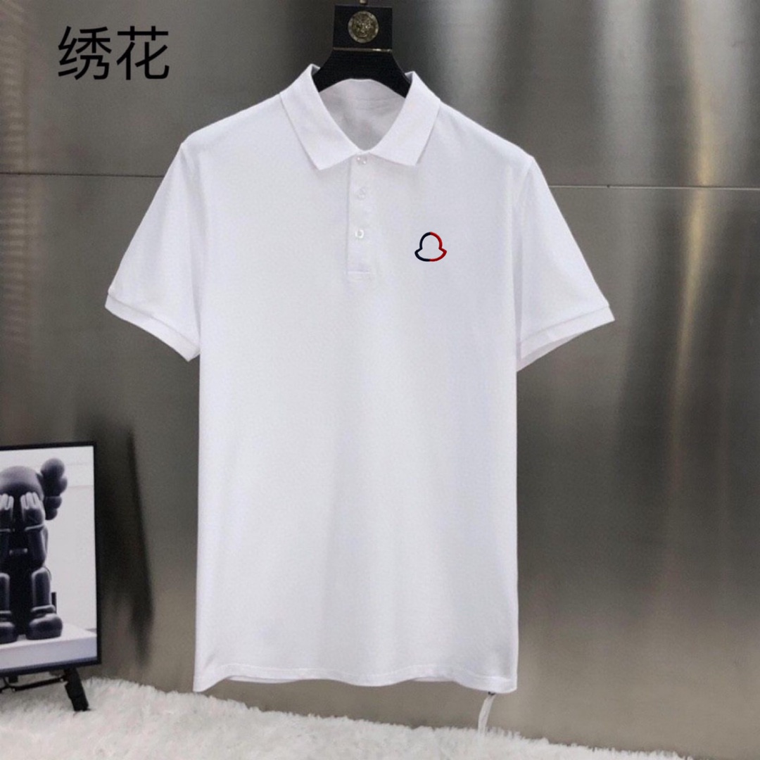 Moncler蒙口【小刺繡】2023夏季男士新款翻領短袖POLO衫