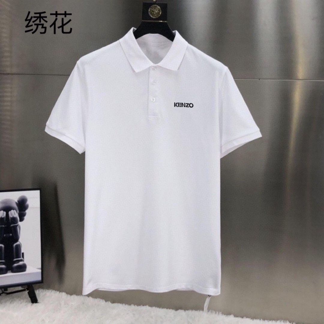KENZO高田賢三 小刺繡】2023夏季男士新款翻領短袖POLO衫