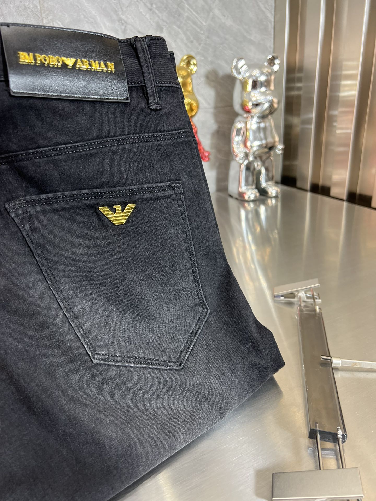 阿瑪尼 春夏新品 三標齊全 微彈牛仔褲