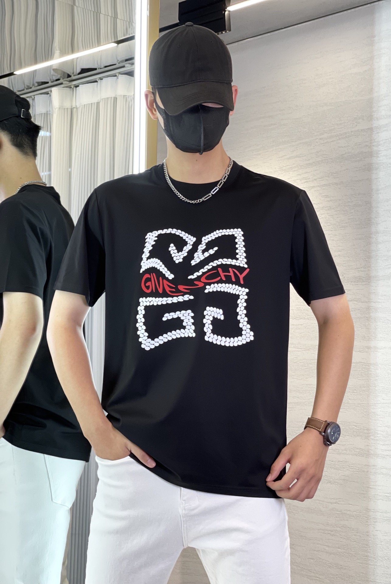 Given*chy紀梵-希23SS春夏新款圓領短T.