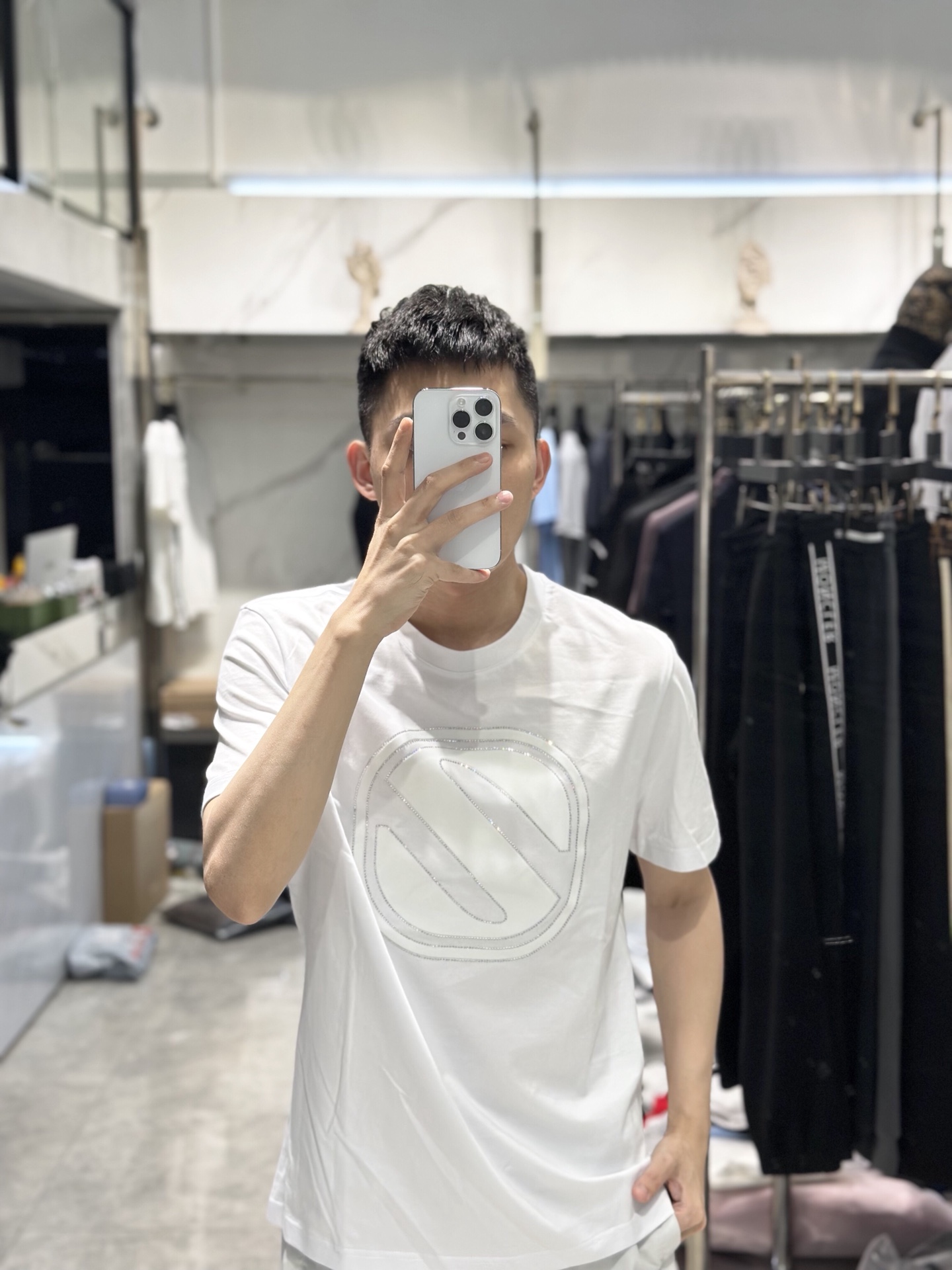 Z Zegna-傑尼-亞23SS春夏新款圓領絲光短T