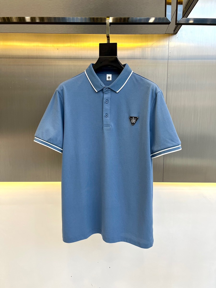 Prad普拉、223s春夏新款男士短袖翻領Polo衫