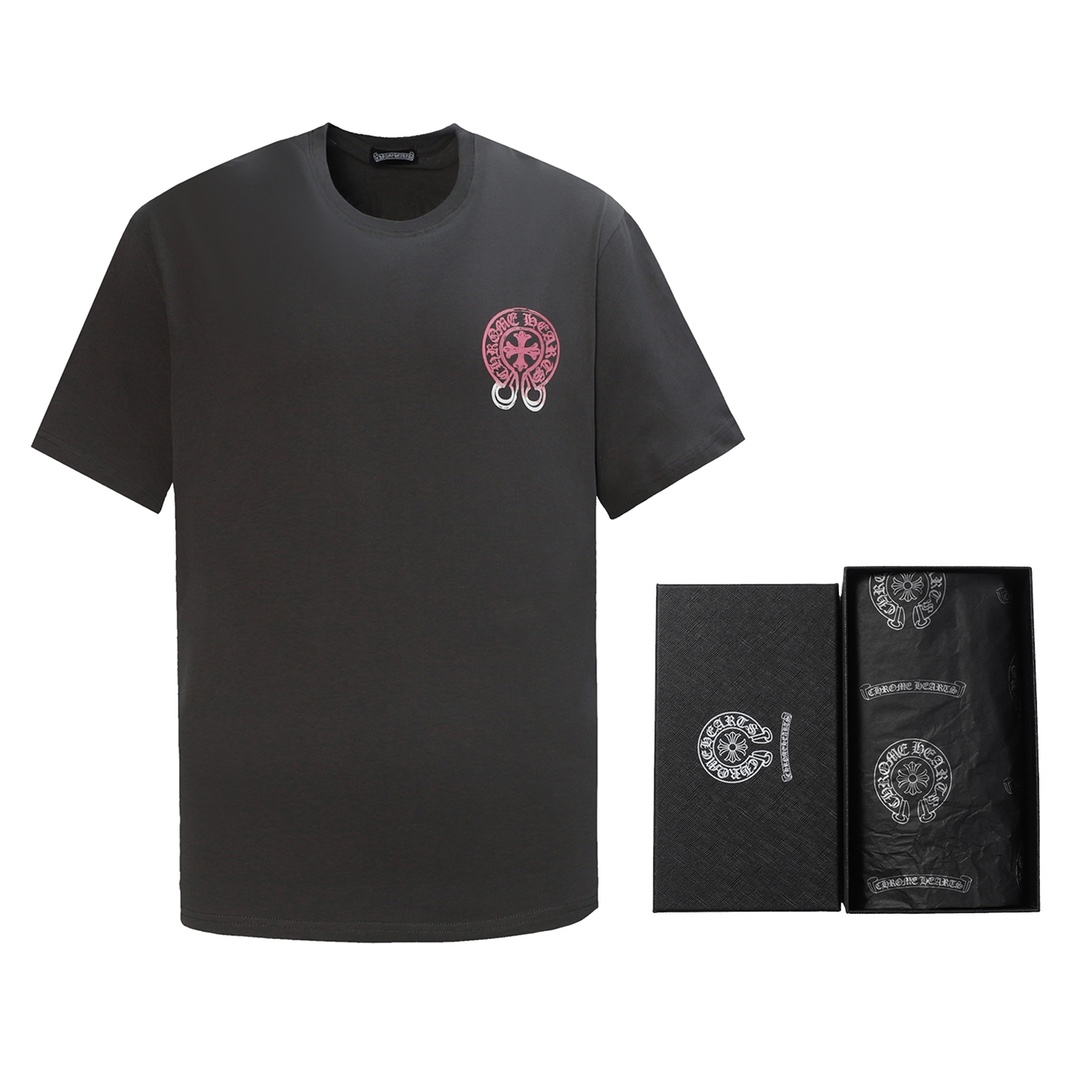 Chrome Hearts CH 克羅心重工印花馬蹄漸變印花短袖T桖