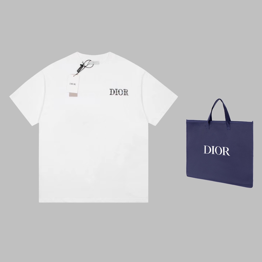 DIOR/迪奧 新款 胸前logoT恤