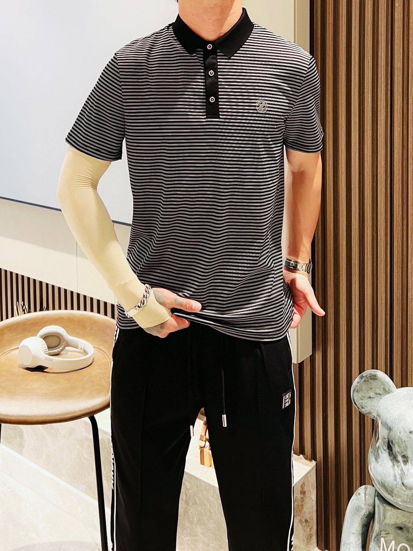 傑尼亞  2023ss春夏立領短袖