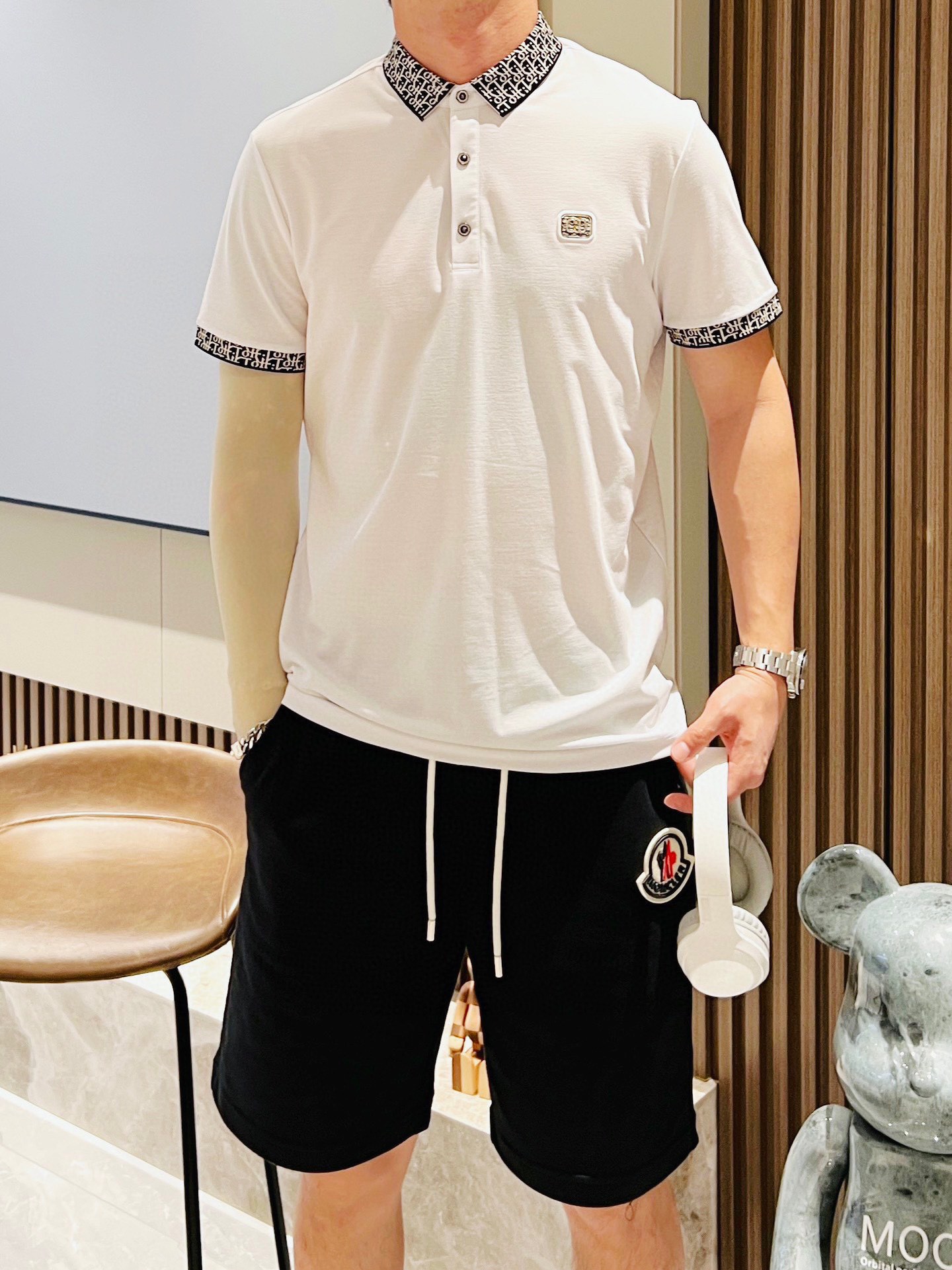 迪奧  2023ss春夏立領短袖
