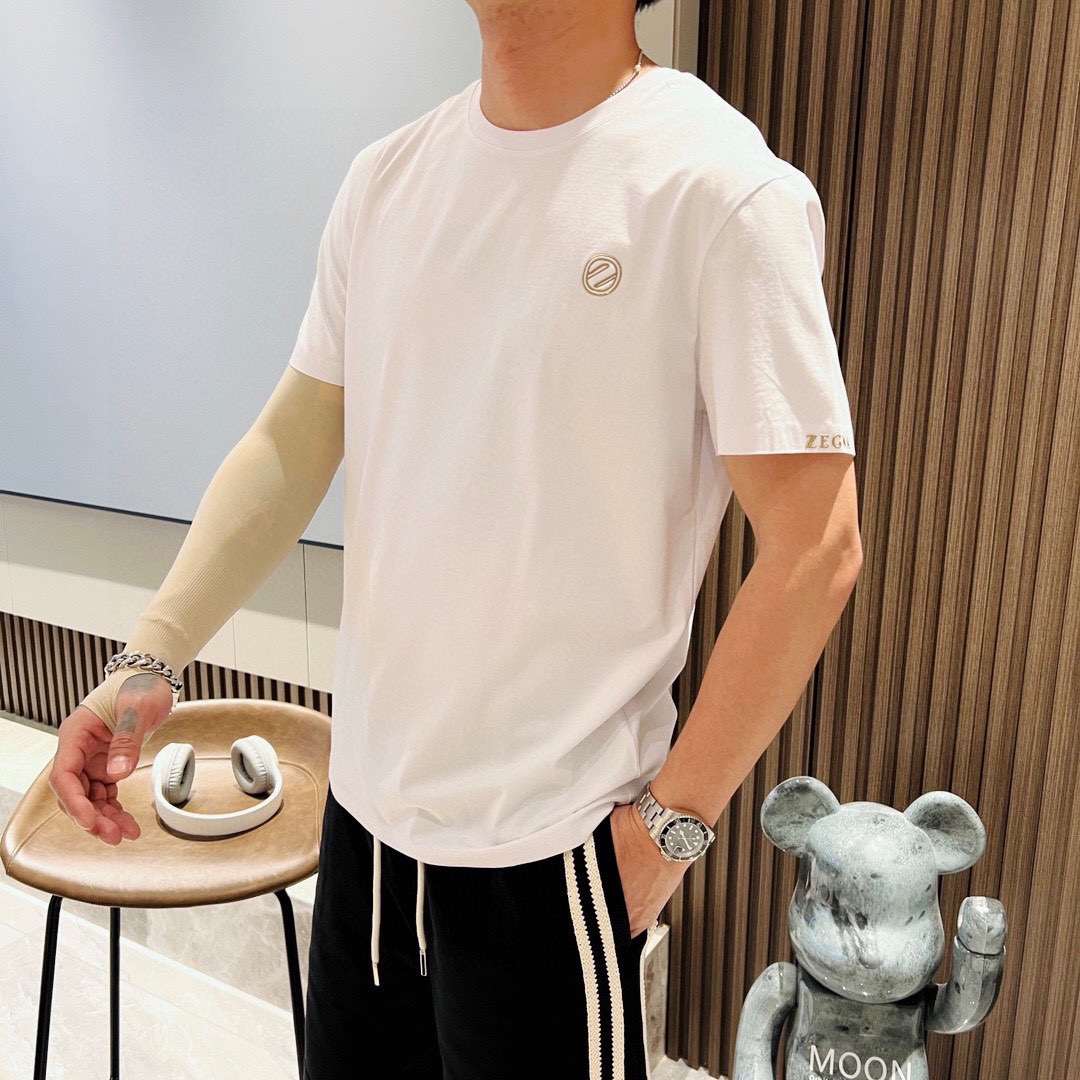傑尼亞  2023ss春夏圓領短袖