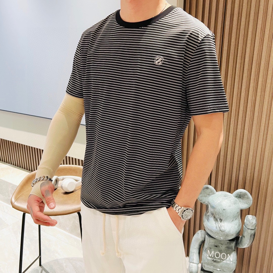 傑尼亞  2023ss春夏圓領短袖