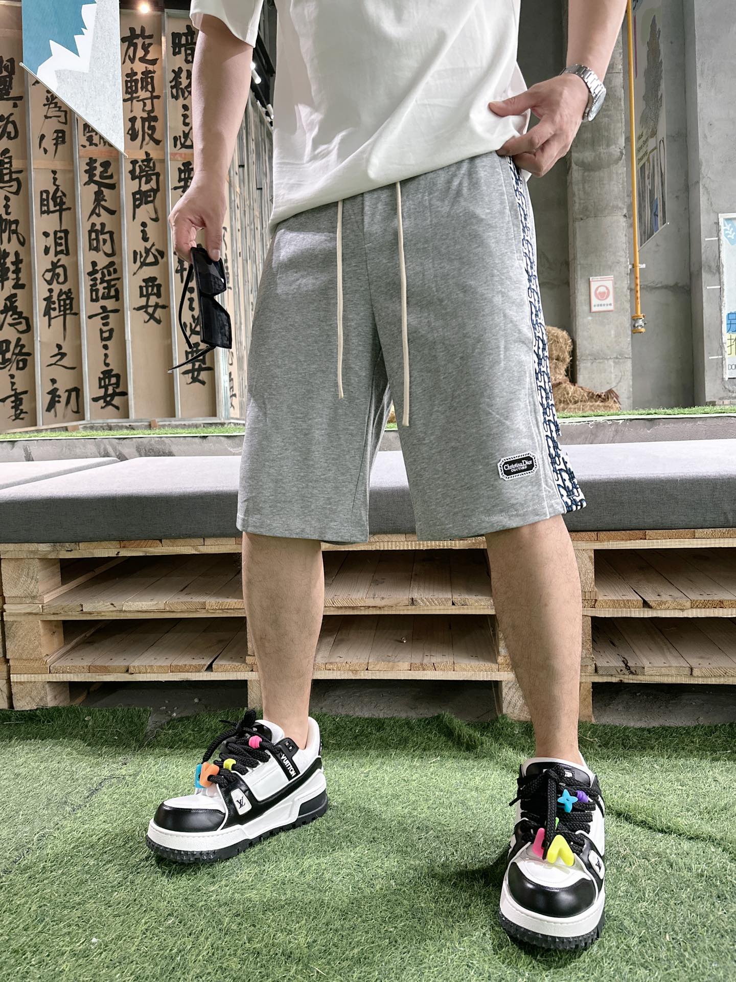 迪奧   2023夏季新款男士休閒短褲