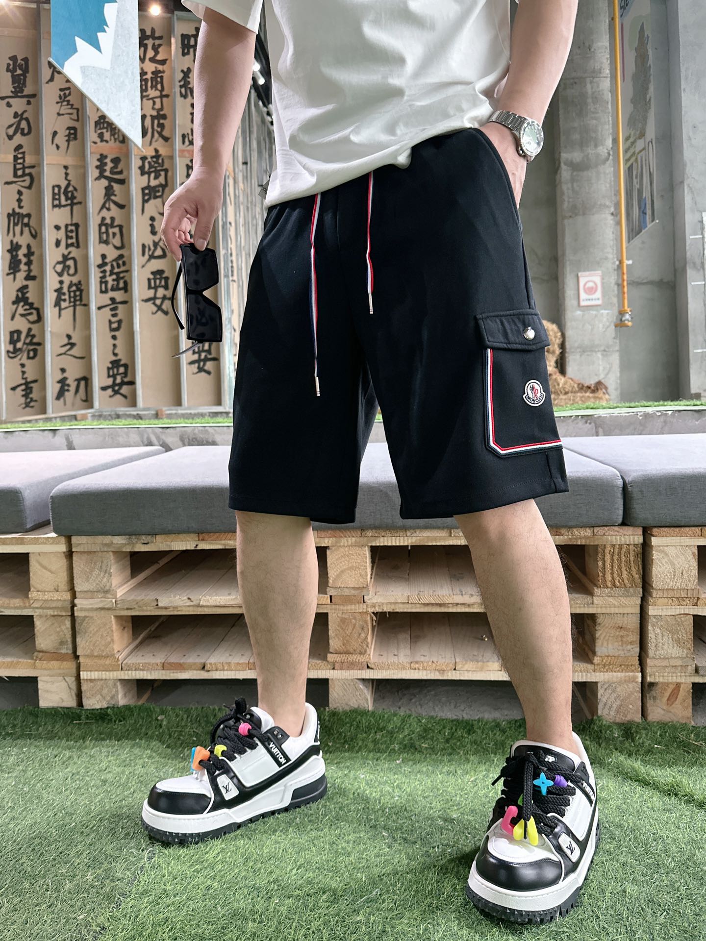 蒙口    2023夏季新款男士休閒短褲