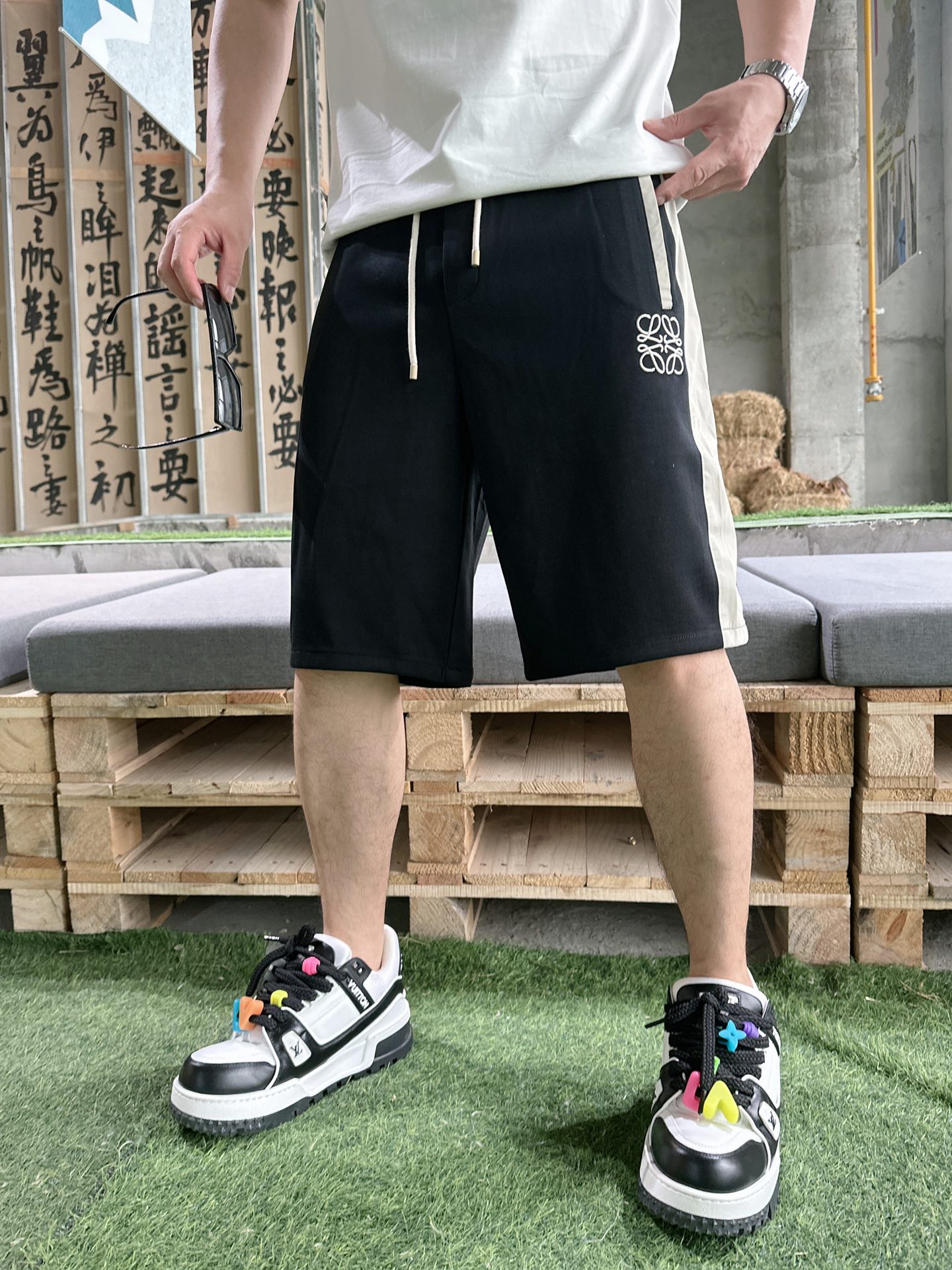 羅意威   2023夏季新款男士休閒短褲