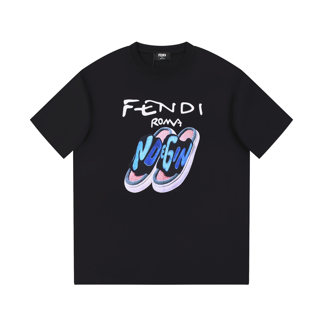 2023FENDI芬迪新款圓領T恤