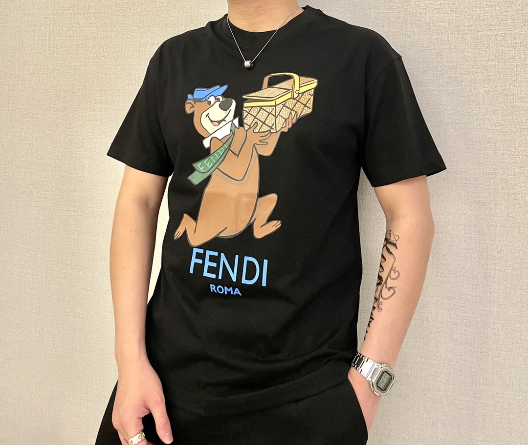 FD  官網同款 2023ss夏裝新品 短袖T恤