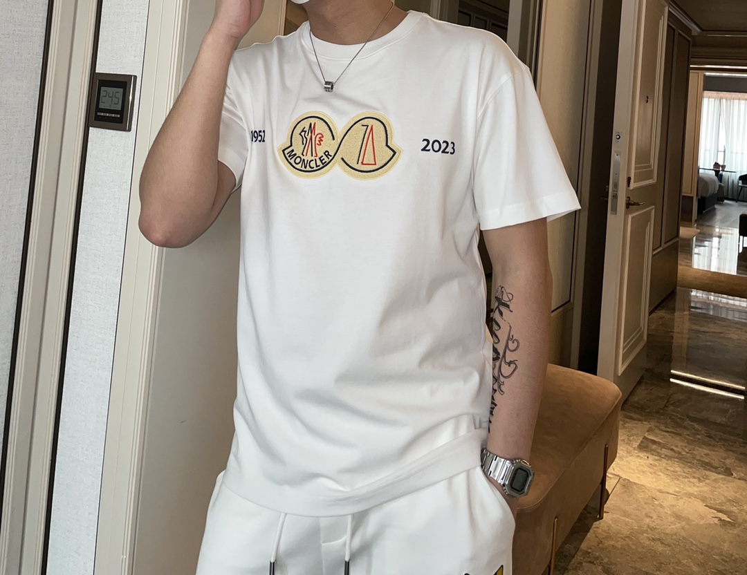 蒙口 官網同款 2023ss夏裝新品 短袖T恤