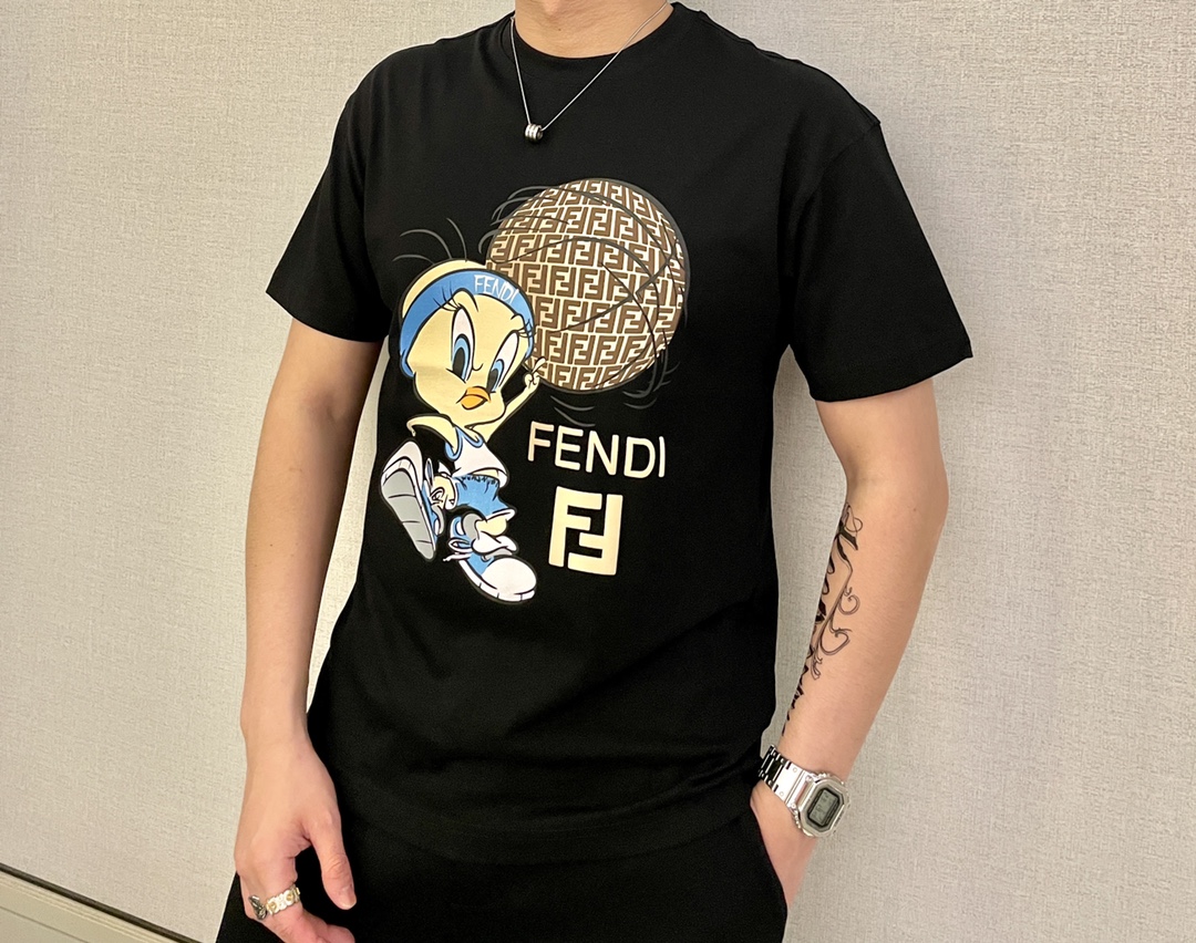 FD 官網同款 2023ss夏裝新品 短袖T恤