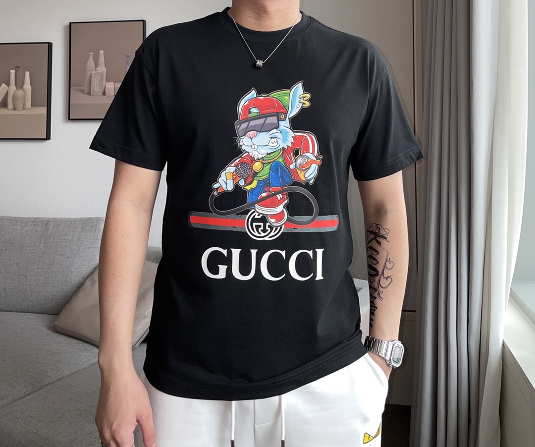 Gucc 官網同款 2023ss夏裝新品 短袖T恤