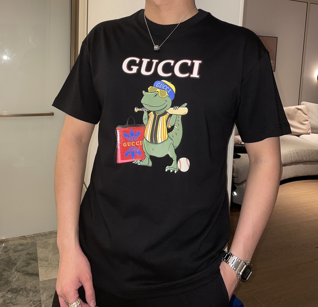 Gucc 官網同款 2023ss夏裝新品 短袖T恤