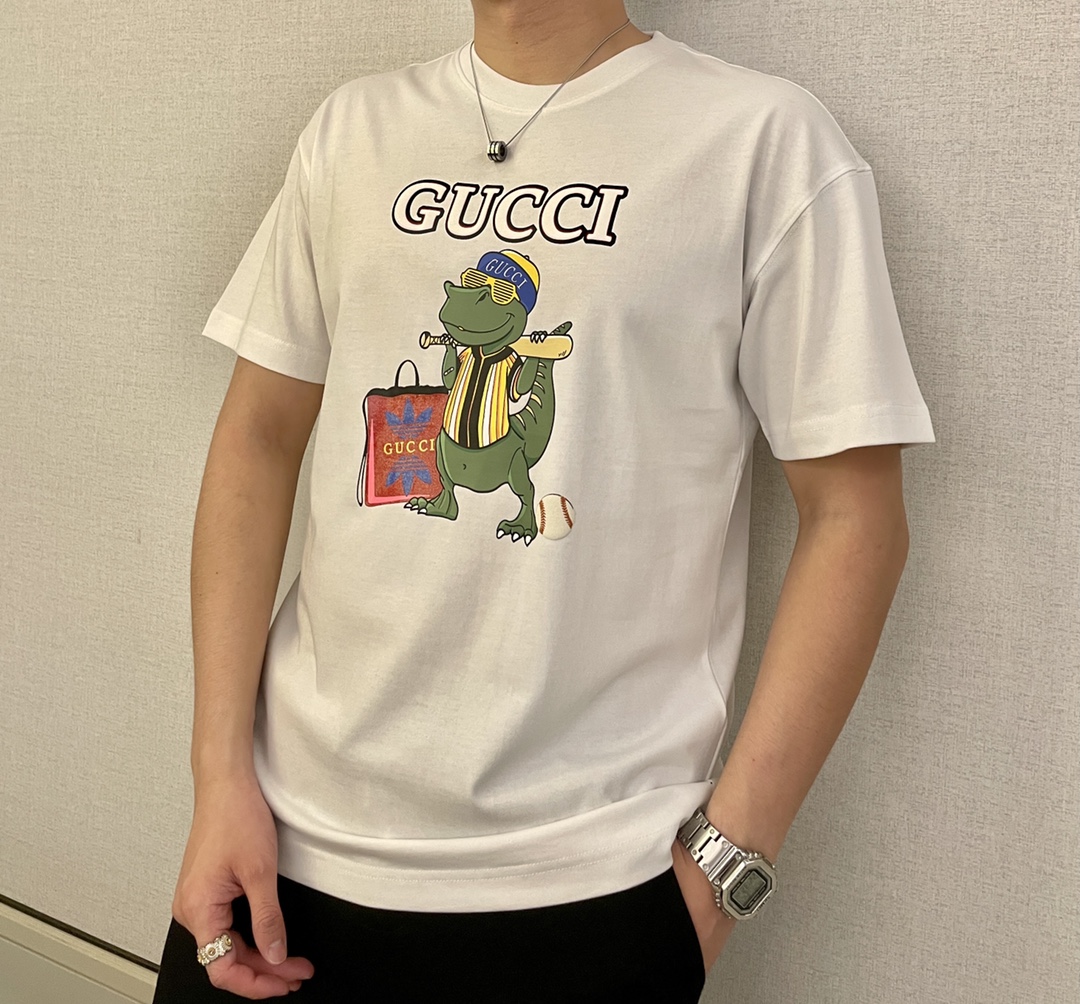 Gucc 官網同款 2023ss夏裝新品 短袖T恤
