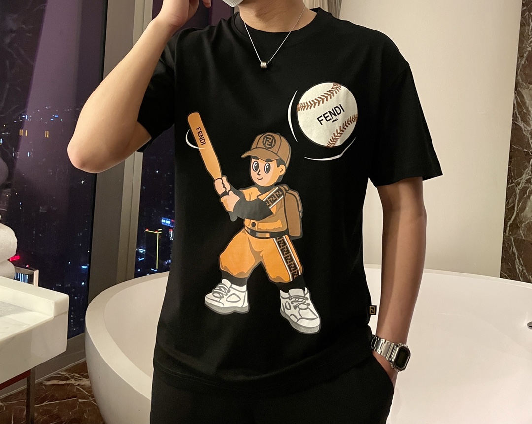 FD 官網同款 2023ss夏裝新品 短袖T恤
