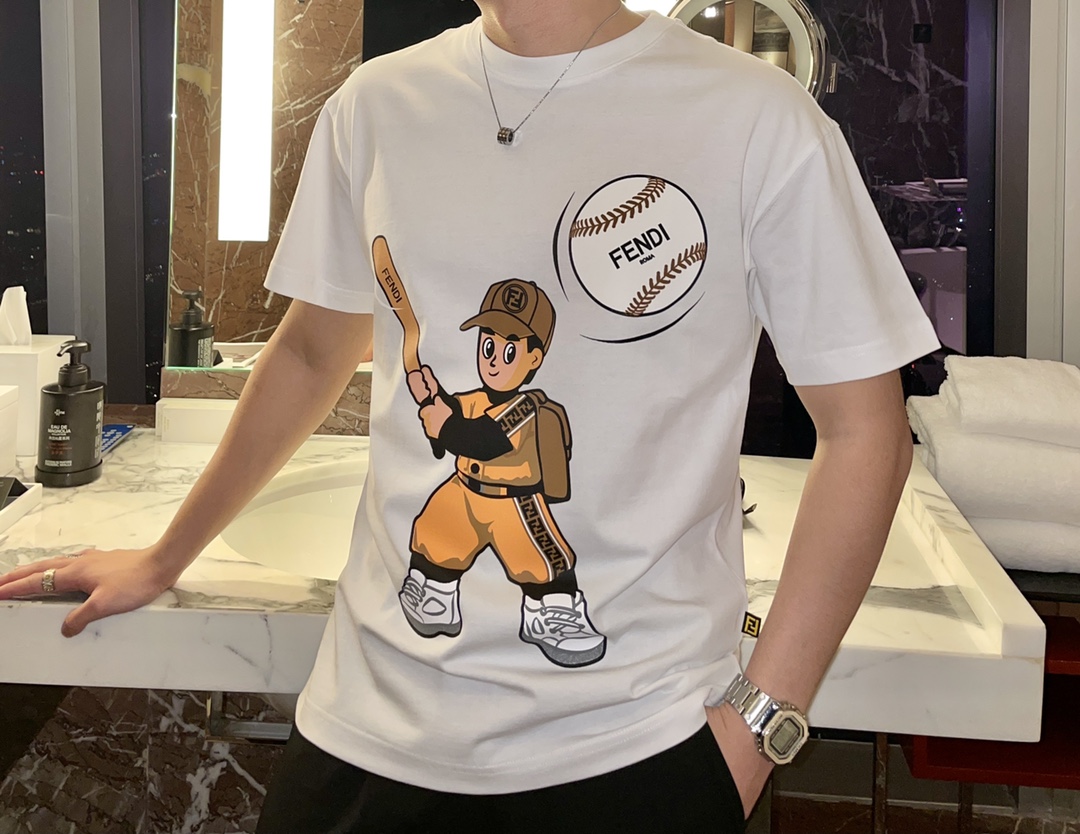 FD 官網同款 2023ss夏裝新品 短袖T恤