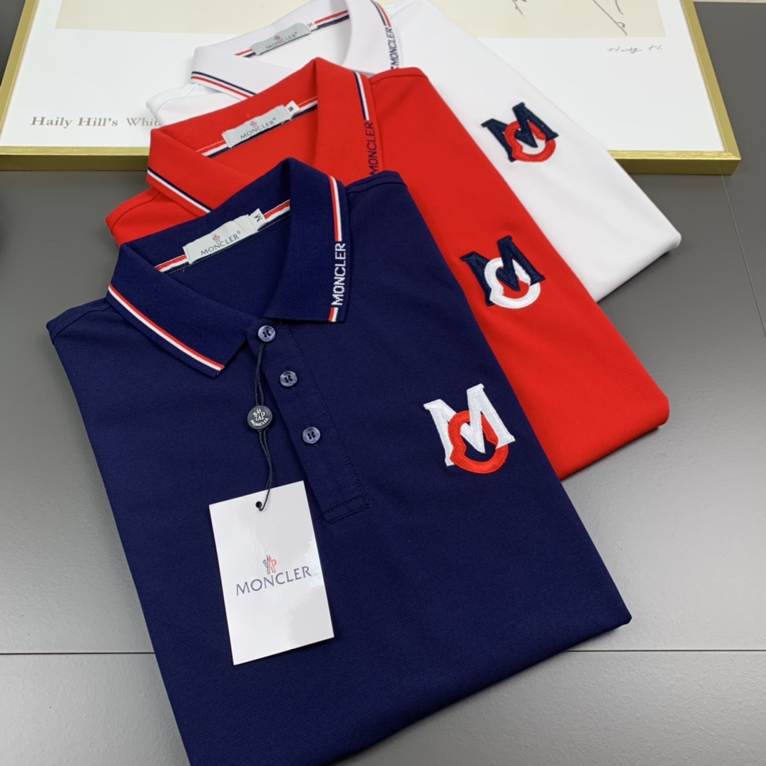 Moncler蒙口 2023春夏新款 男士翻領POLO系列