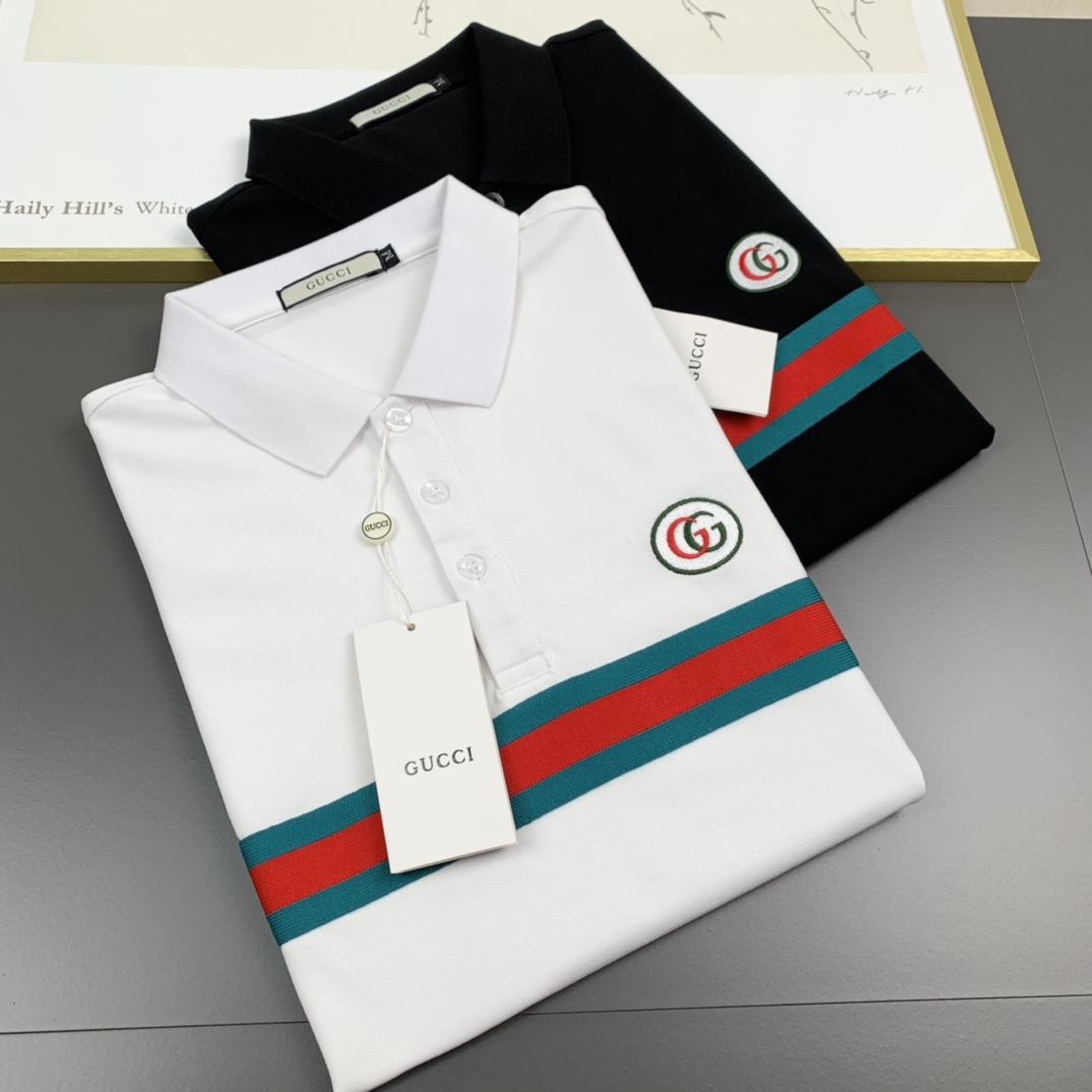 Gucci古奇  2023春夏新款 男士翻領POLO系列