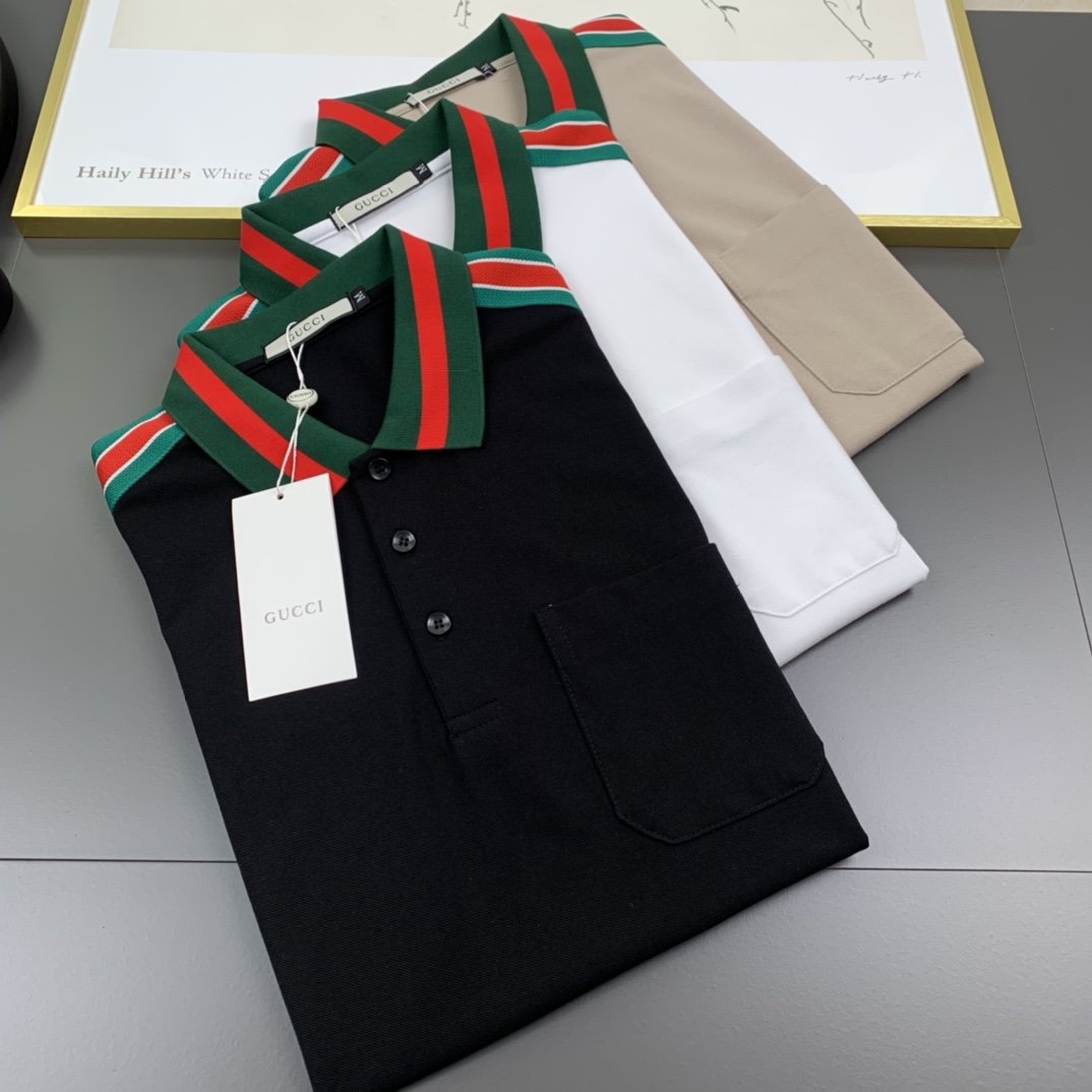 Gucci古奇  2023春夏新款 男士翻領POLO系列