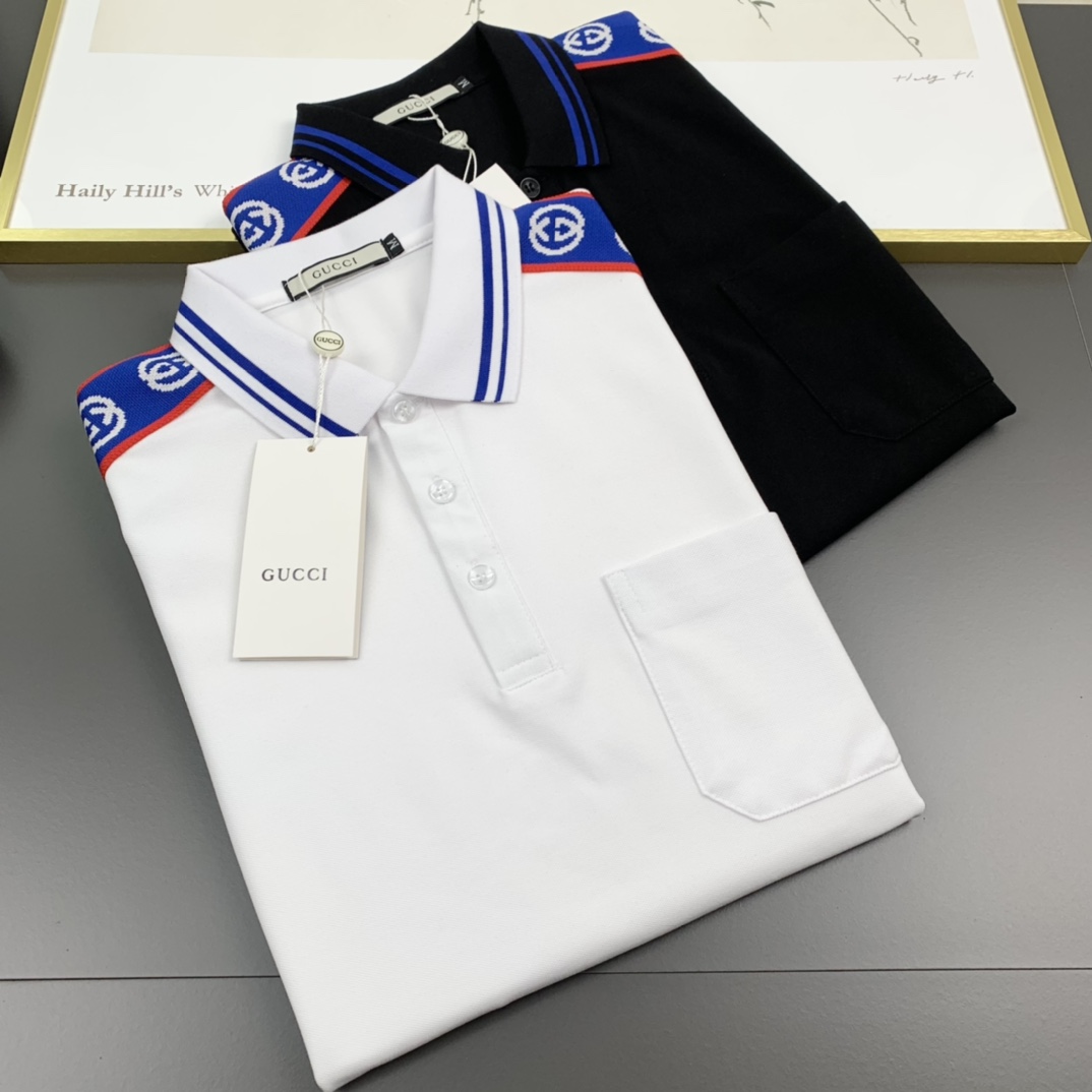 Gucci古奇  2023春夏新款 男士翻領POLO系列