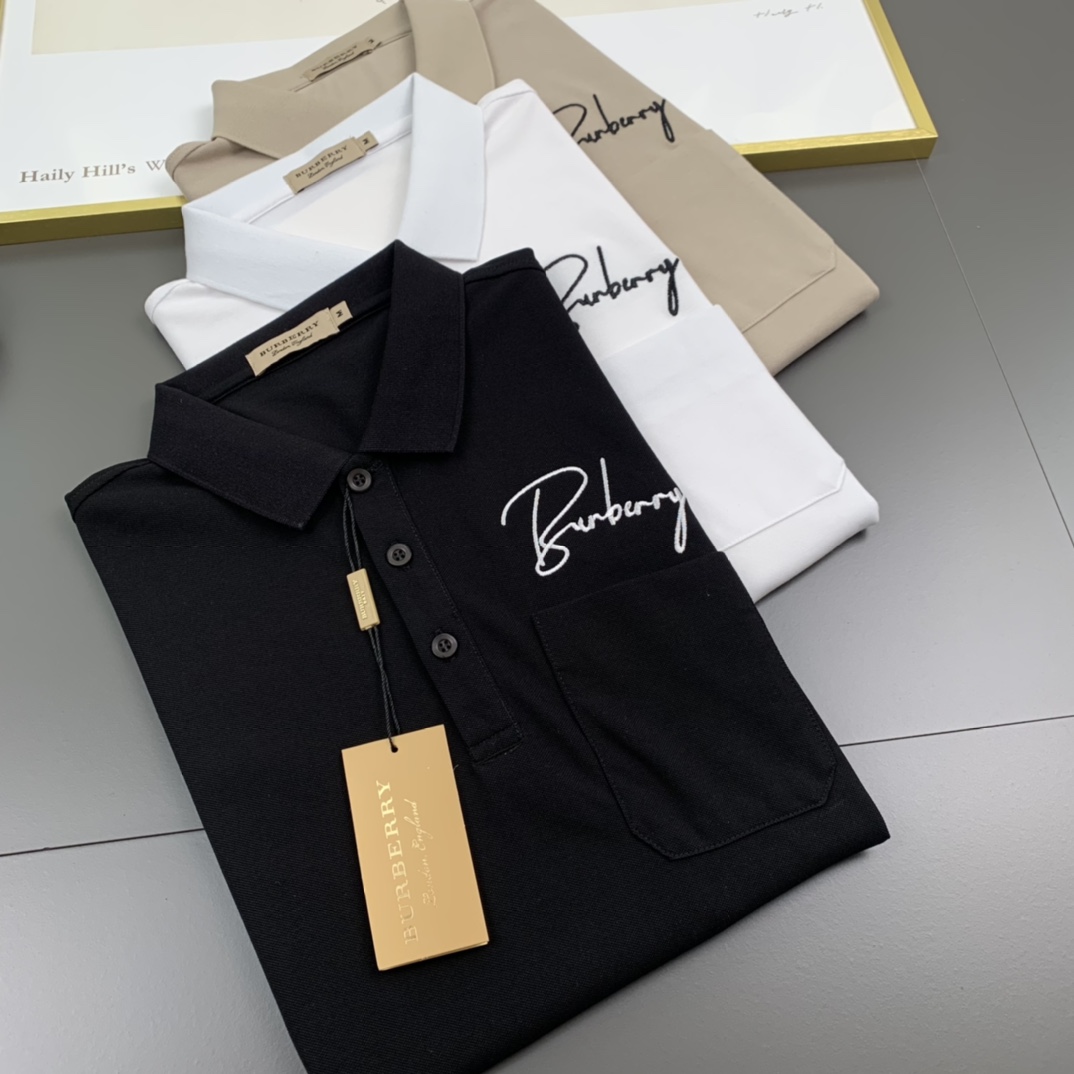 Burberry巴寶莉  2023春夏新款 男士翻領POLO系列