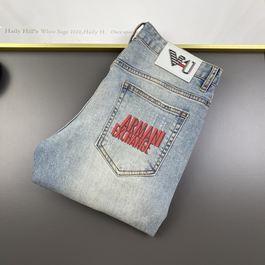 Armani阿瑪尼  2023春夏新品男士牛仔褲