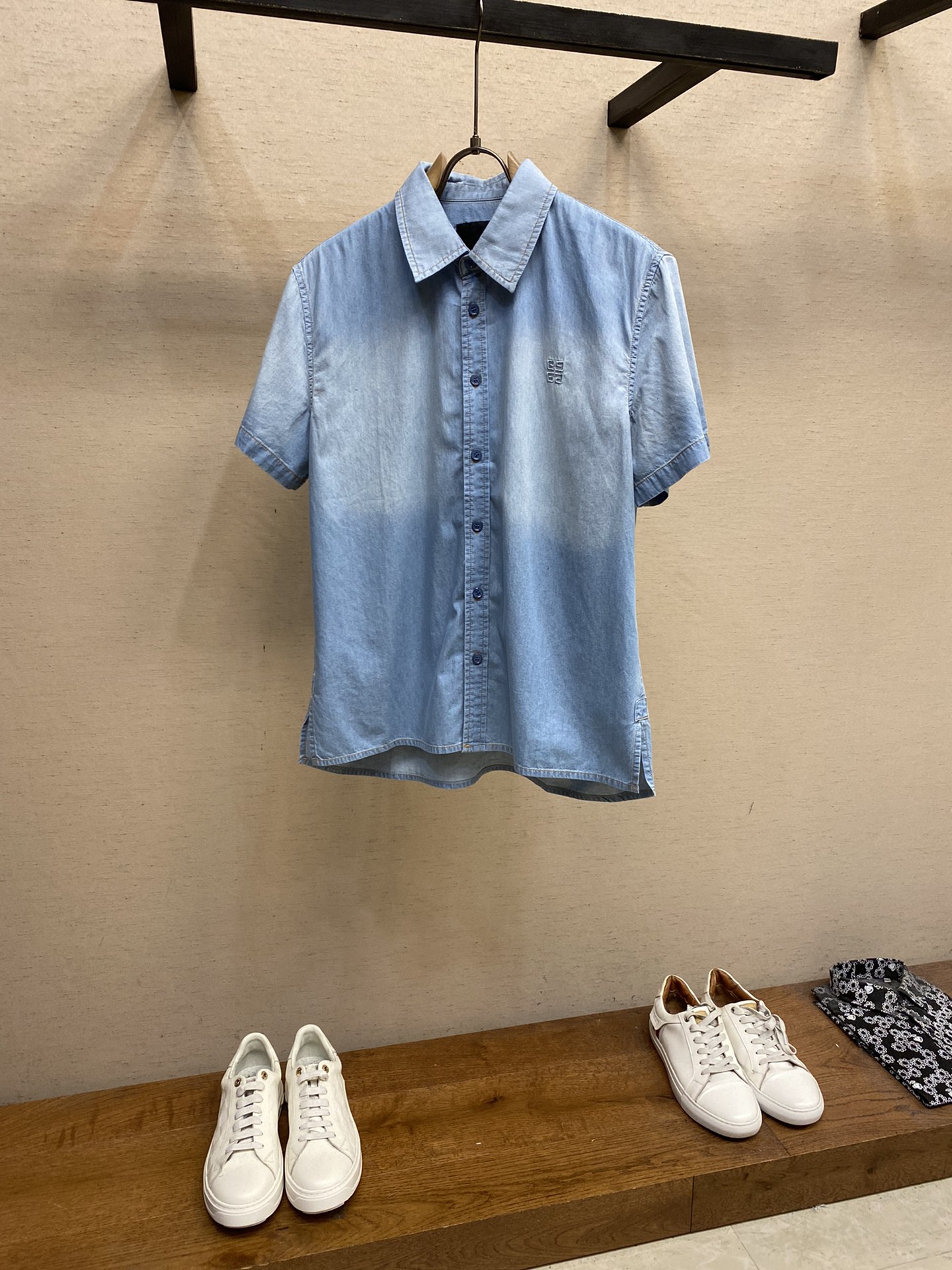 Givenchy 男士牛仔布襯衫