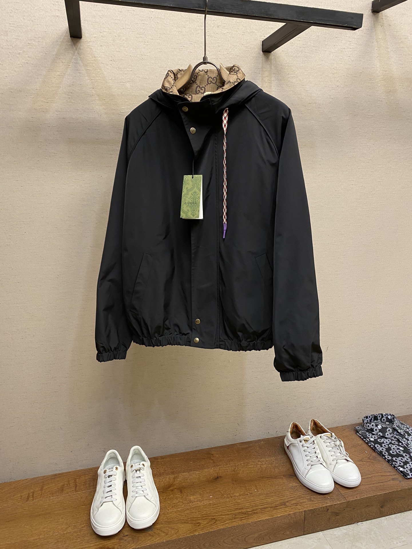 Gucci、2023AW 新款 雙面尼龍混紡夾克